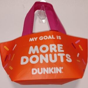 Dunkin' Orange and Pink Tote Bag